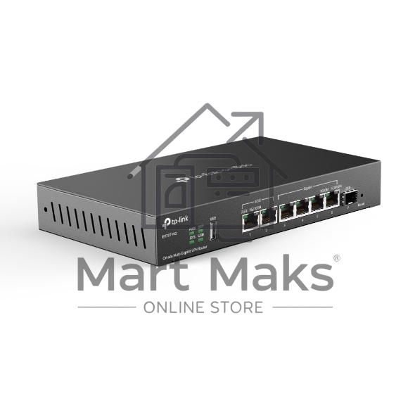 Маршрутизатор VPN TP-Link ER707-M2 Omada с мультигигабитными портами,1 x RJ45 WAN 2,5 Гбит/с, 1 x RJ45 WAN/LAN 2,5 Гбит/с, 1 x SFP WAN/LAN, 4 гиг. порта RJ45 WAN/LAN, 1 порт USB 2.0