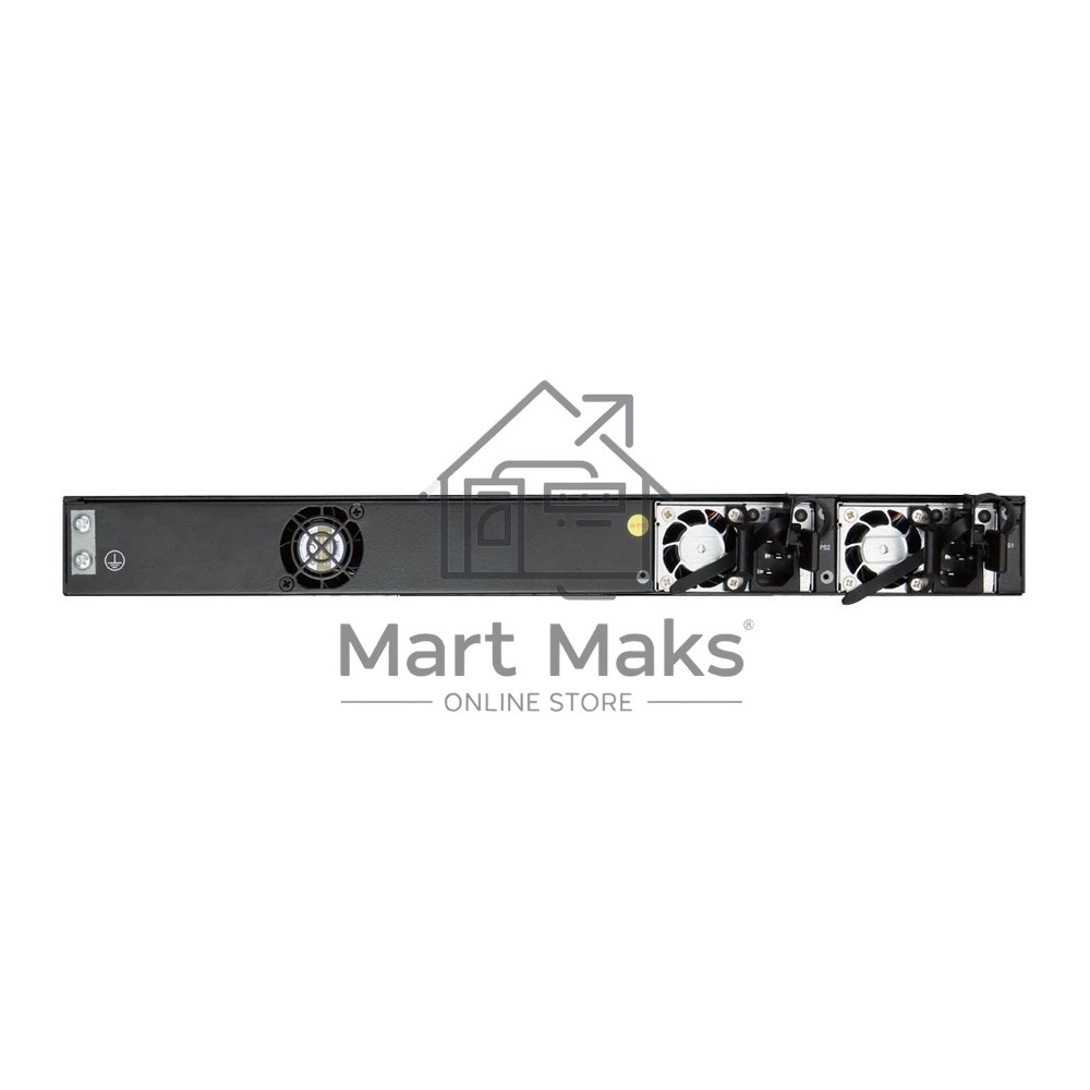 Коммутатор 4610-30P-O-AC-F Edge-corE AS4610-30P, 24-Port GE RJ45 port PoE+, last 8 ports Ultra-PoE, 960W PoE Bugdet, 4x10G SFP+, 2 port 20G QSFP+ for stacking, Broadcom Helix 4, Dual-core ARM Cortex A9 1GHz, dual 110-230VAC 600W hot-swappable PSUs, one fi
