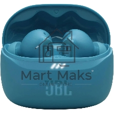 Наушники TWS JBL Tune Beam бирюзовый, внутриканальные, Bluetooth, активное шумоподавление, быстрая зарядка, до 12 ч