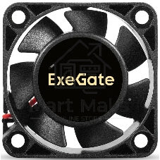 Вентилятор корпусной ExeGate ExtraSilent ES04010S2P-5, 40 мм, 4000 об/мин, 19 дБ, 2-pin, без подсветки