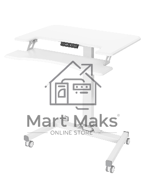 Стол для ноутбука Cactus VM-FDE103 столешница МДФ белый 91.5x56x123см (CS-FDE103WWT)