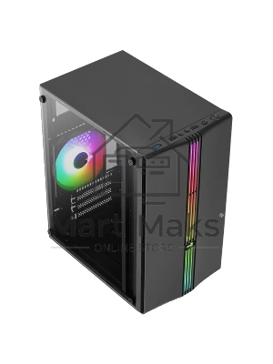 Компьютерный корпус MiniTower Aerocool / Formula EVO Mini-G-BK-v1 (mATX, USB3x1, USB2x2, 120мм RGB fan, без БП) (4711099472352)
