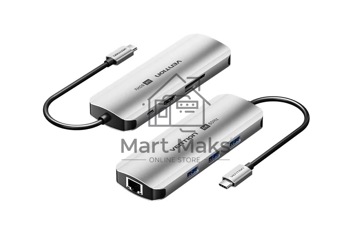 Мультифункциональный хаб Vention USB Type C 8 в 1