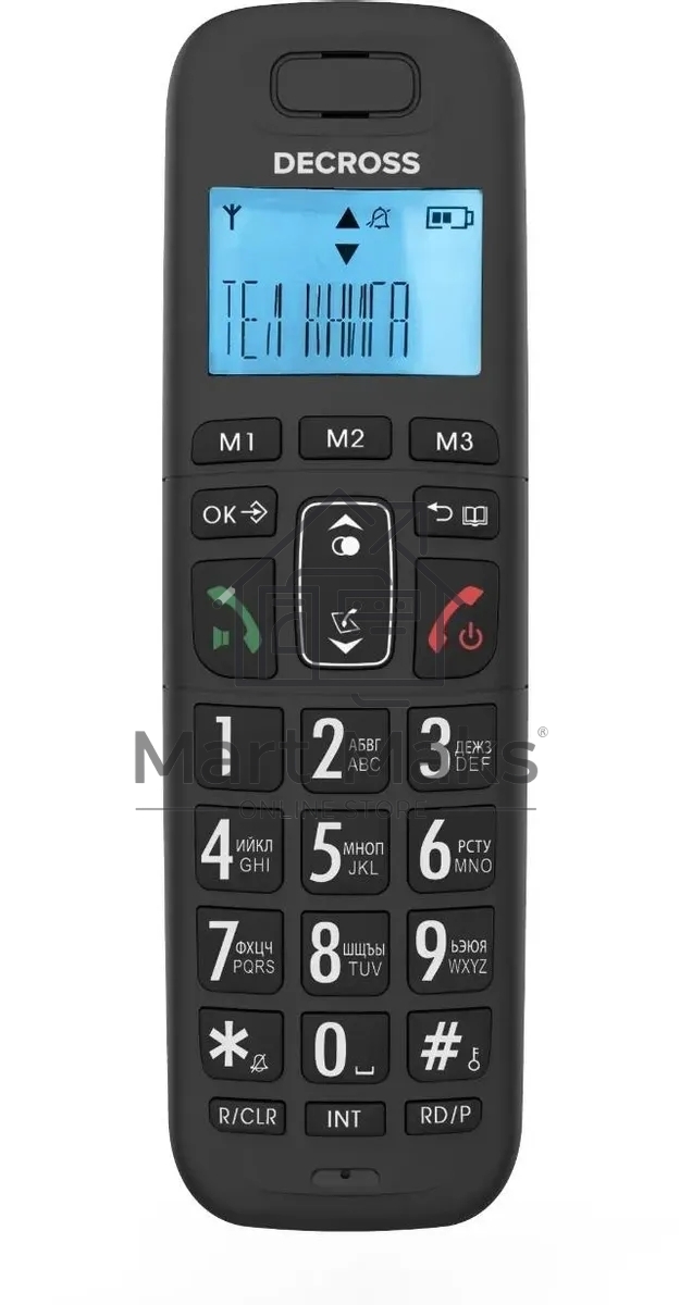 Р/Телефон Dect Decross DC1013 черный АОН