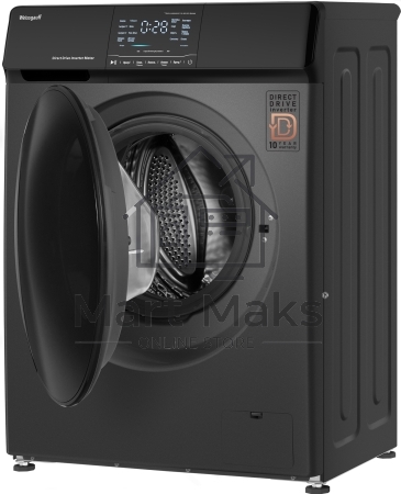 Стиральная машина Weissgauff WM 4927 Direct Drive Inverter Premium Deep Grey серая, загрузка фронтальная 7кг, 1200 об/мин., класс: A+++
