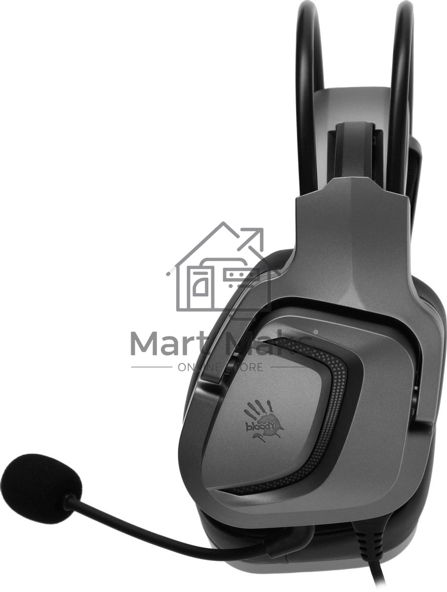 Гарнитура проводная с микрофоном A4Tech Bloody G575 серый 2м мониторные USB оголовье (G575 USB/GREY)