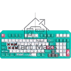 Клавиатура ASUS TUF Gaming K3 Gen II MIKU Edition проводная, USB Type-A, голубой