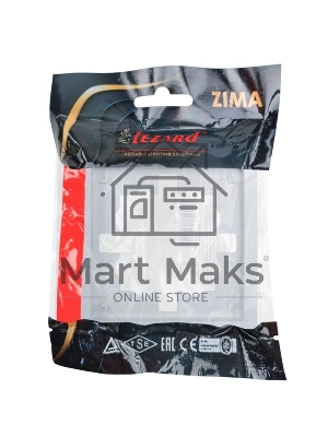 Рамка 1-мест. горизонт. ZIMA белый LEZARD 704-0200-146