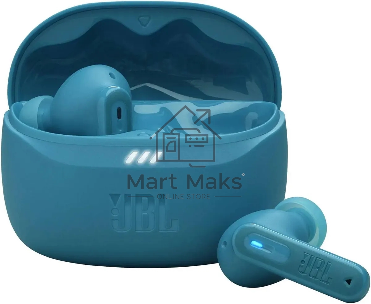Гарнитура внутриканальные JBL Tune Beam бирюзовый беспроводные bluetooth в ушной раковине
