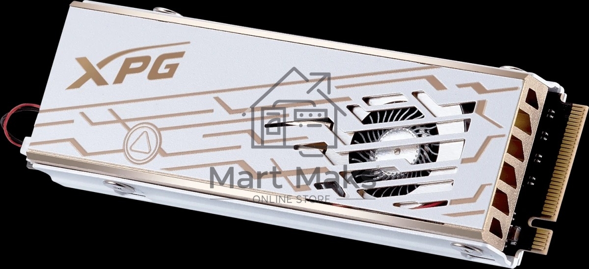 Твердотельный накопитель ADATA SSD XPG MARS 980 PRO, 1000GB, M.2(22x80mm), NVMe, PCIe 5.0 x4, 3D NAND, R/W 14000/10000MB/s, IOPs 1 600 000/1 650 000, TBW 740, DWPD 0.4, with Heat Sink (5 лет)