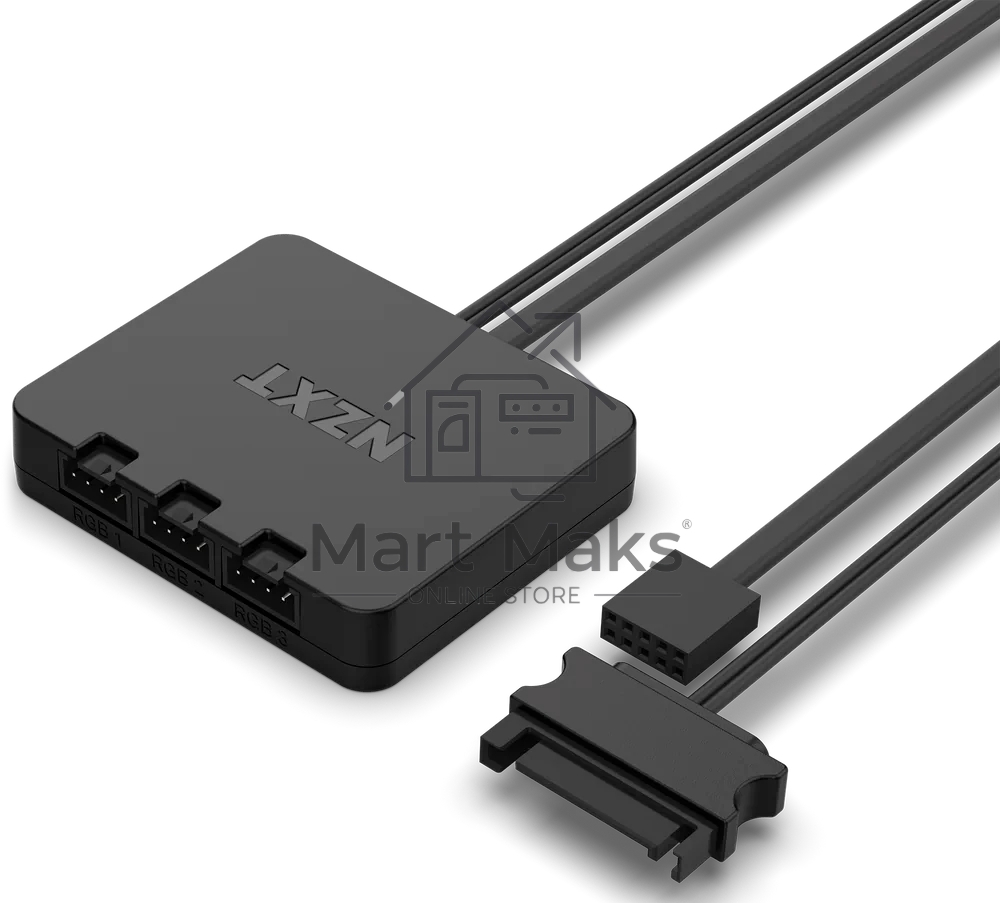 Вентилятор для корпуса Case Cooler NZXT F140 RGb Core Twin Pack (140x140x25мм, 4-pin PWM, RGb, 89.48CFM, 32.5dBA, 1800RPM, черный, 2pcs)