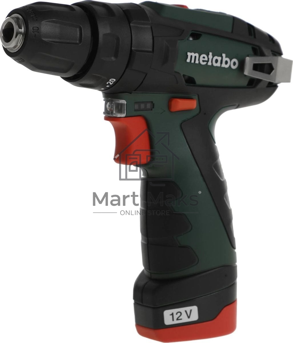 Дрель-шуруповерт аккумуляторная Metabo PowerMaxx SB 600385500, Аккумуляторный, 10,8В, Ударная