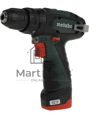 Дрель-шуруповерт аккумуляторная Metabo PowerMaxx SB 600385500, Аккумуляторный, 10,8В, Ударная