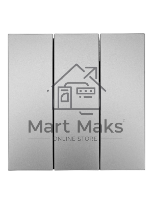 Выключатель 3-кл. СП ZIMA IP20 10А безвинт. зажим серый матовый LEZARD 704-7488-109QC