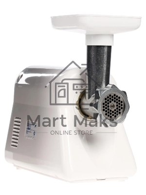 Мясорубка электрическая Ротор Люкс ЭМШ 35/300-2 белый, 1500 Вт, 0.6 кг/мин, реверс, насадки - 2