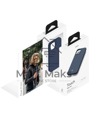 Чехол (клип-кейс) uBear для Apple iPhone 15 Plus Touch Mag Case with MagSafe темно-синий (CS271DB67TH-I23M)