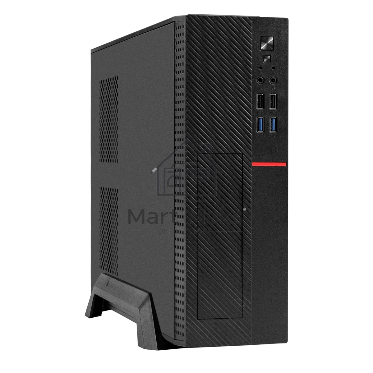 Компьютерный корпус Desktop ExeGate MI-307U2 (mini-ITX/mATX, без БП, 2*USB+2*USB 3.0, HD аудио, черный)