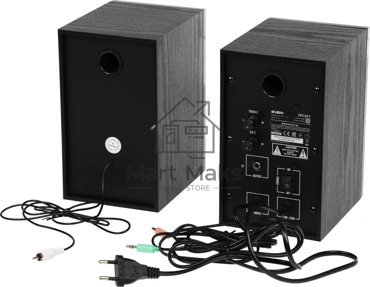 Акустическая система SVEN АС SPS-621, черный (28 Вт, Bluetooth)