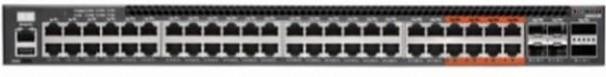 Коммутатор 4610-54P-O-AC-Fv1 Edge-corE 48-Port GE RJ45 port w/ POE+, incl. 8 ports UPOE, 4x10G SFP+, 2 port QSFP+ by DAC or 20G QSFP+ Transceiver, Broadcom Helix 4, Dual-core ARM Cortex A9 1GHz, dual 110-230VAC 920W hot-swappable PSUs, one fixed system fa