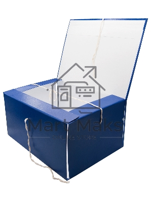 Папка архивная 4 завязки Silwerhof КБЗ-4-150P, бумвинил, корешок 150мм, разобранный A4, ассорти