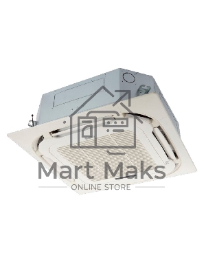 Блок внутренний сплит-системы кассетного типа Ballu Machine BLC_C/in-60HN1_21Y 60000 BTU, 160 м², 47 дБ, охлаждение, обогрев, осушение, белый