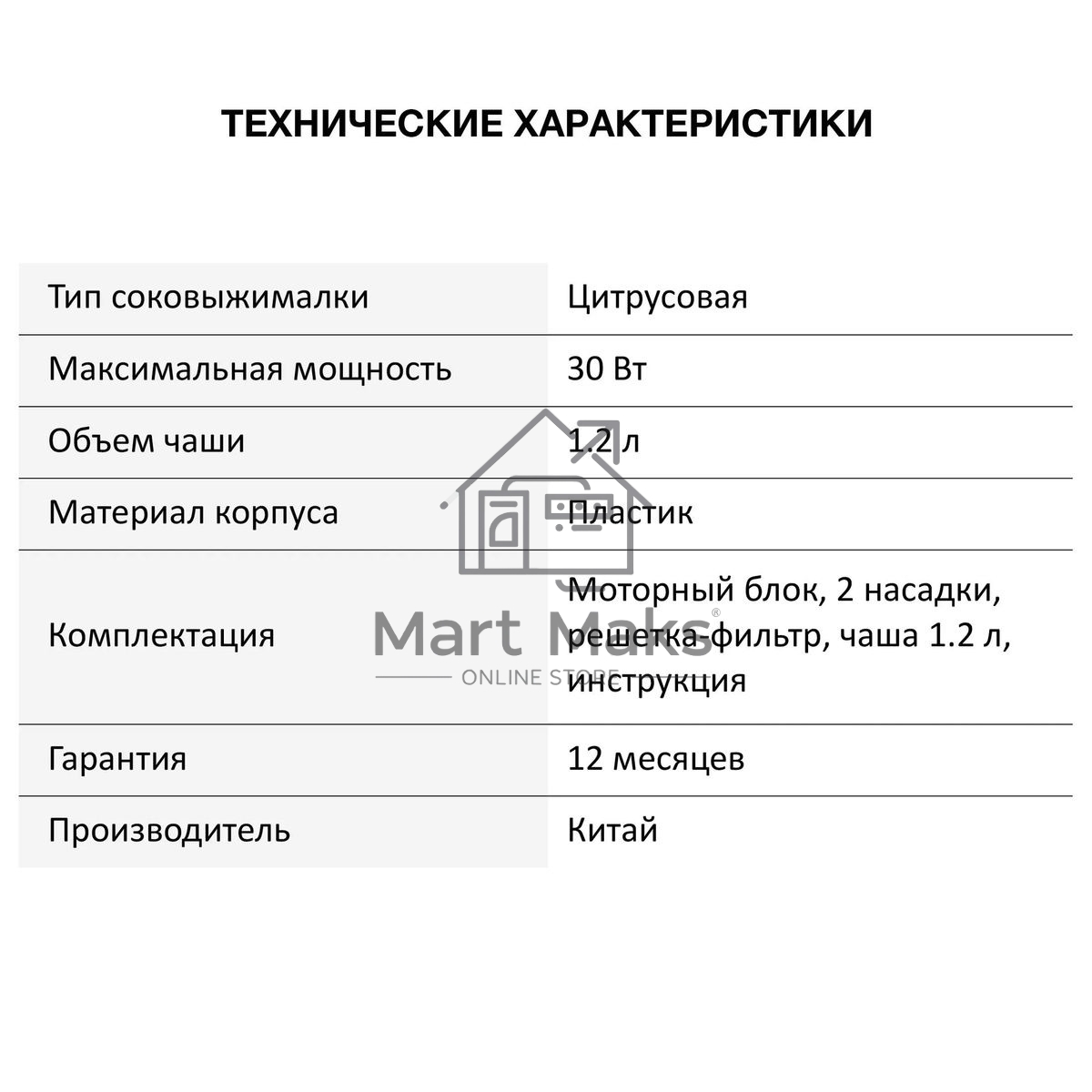 Соковыжималка цитрусовая Starwind SJ 1241 30Вт рез.сок.:1200мл. белый/прозрачный