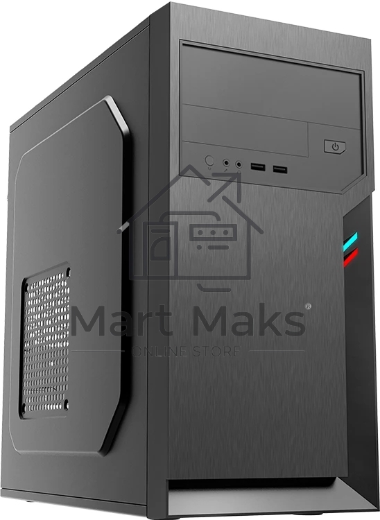 Компьютерный корпус с блоком питания 450Вт. Case Foxline FL-702, mATX, 1x5.25EXT, 1x3.5EXT, 2x3.5INT, 2xUSB2.0, HDA, w/o FAN, w/450W ATX PSU, w/1.2m EU pwr cord