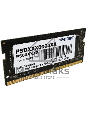 Оперативная память PATRIOT Signature Line DDR4 8GB (1х8GB) 2666 MHz CL22 черный, SO-DIMM