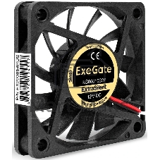 Вентилятор корпусной ExeGate ExtraSilent ES06010S2P, 60 мм, 2000 об/мин, 16 дБ, 2-pin, без подсветки