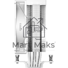Кулер для процессора PCcooler RT500 TC ARGB, белый, 120 мм, алюминий/медь, 500-2200 об/мин, 34.9 дБ, 4 pin PWM, 240 Вт, высота 152 мм