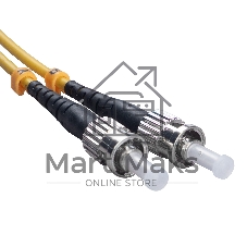 Патч-корд оптический Cabeus Tight Buffer FOP(d)-9-SC-ST-3m Duplex ST/SC, OS2 9/125, LSZH, 3м, Ø 3мм, чёрный хвостовик, цвет: жёлтый