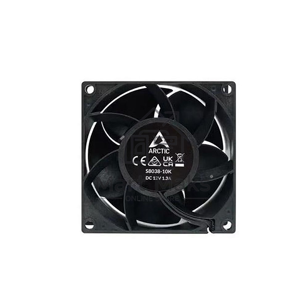 Вентилятор для корпуса Arctic S8038-10K черный, 80 мм, 10000 об/мин, 4 pin