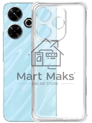 Чехол (клип-кейс) BoraSCO для Xiaomi Poco M6 4G Bumper Case прозрачный