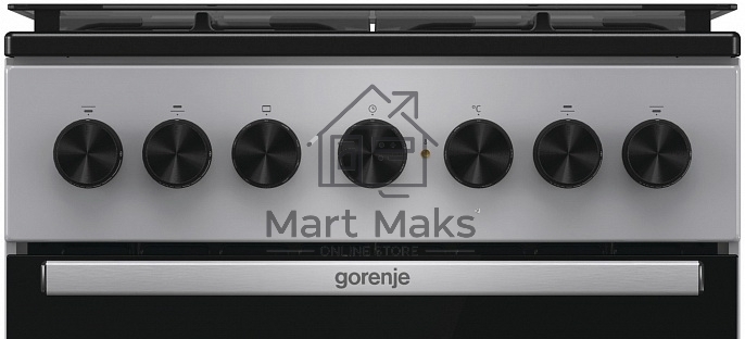 Плита комбинированная Gorenje GK5B44SF серебристый, конфорок 4 газовых, духовка 70 л, 50 см x 85 см x 59.4 см