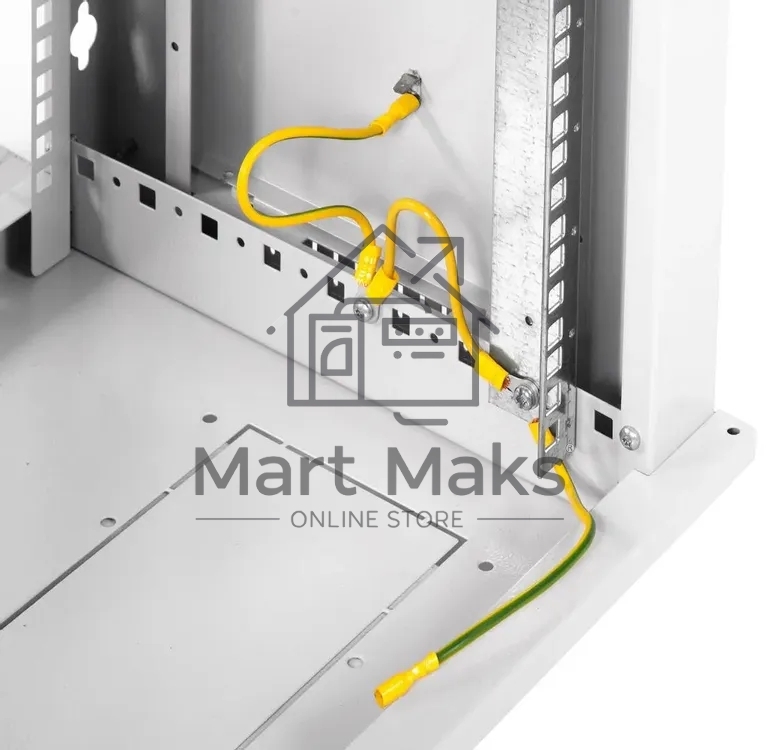 Шкаф настенный ЦМО ШРН-Э-6.350 6U 600x350 мм пер. дв. стекл несъемные бок. пан. серый