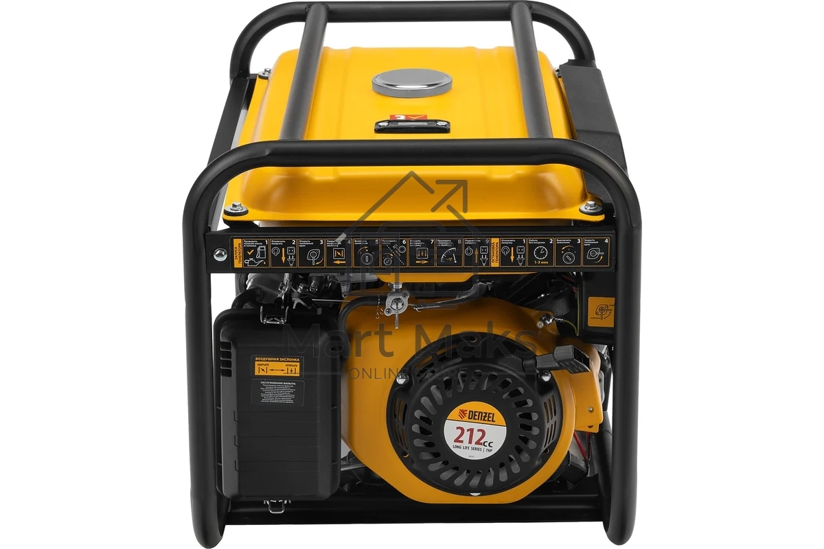 Электрогенератор бензиновый Denzel PS-33E, 3.3 кВт, 85 дБ, 48.5 кг