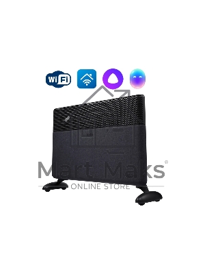 Конвектор Ballu Apollo digital INVERTER Space Black BEC/ATI-1502 черный, 1500 Вт, 20 м2, термостат, дисплей, WiFi