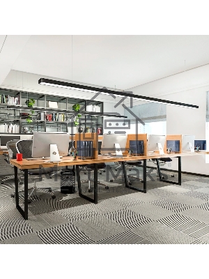 Светильник светодиодный Feron AL4035 ДПО-48вт 4000К 5760Лм линейный рассеиватель матовый в алюминиевом корпусе черный