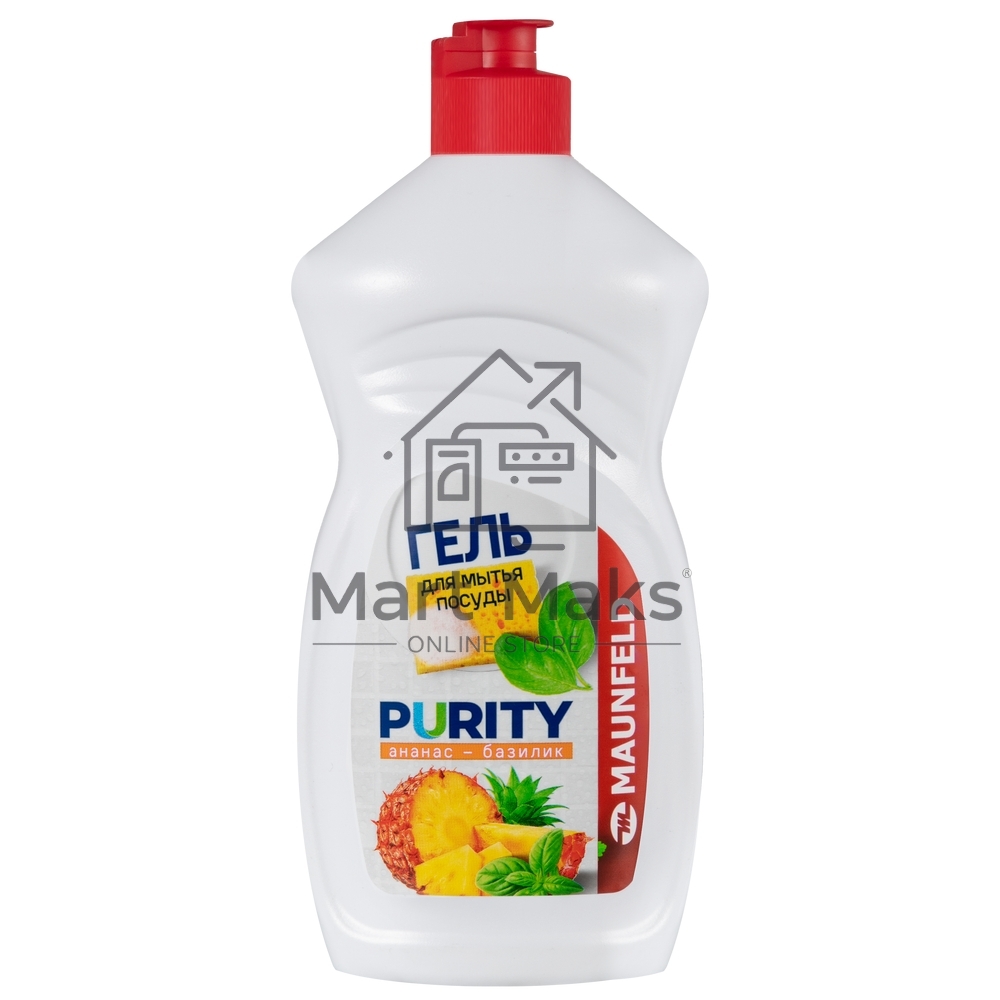Гель для мытья посуды Maunfeld Purity Ананас и базилик 450г MDL450PF