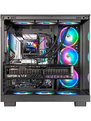 Система жидкостного охлаждения Thermaltake MAGFloe 360 Ultra ARGB Soc-AM5/AM4/1200/1700/1851 черный 4-pin 30.6dB Al+Cu LCD Ret (CL-W432-PL12SW-A)