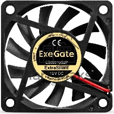 Вентилятор корпусной ExeGate ExtraSilent ES06010S2P, 60 мм, 2000 об/мин, 16 дБ, 2-pin, без подсветки