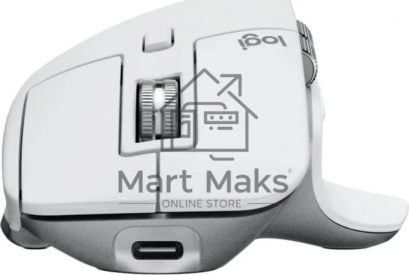 Мышь беспроводная Logitech MX Master 3s светло-серый, 8000 dpi, радиоканал, Bluetooth, USB, кнопки - 7