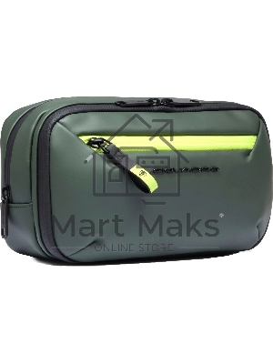 Косметичка Piquadro Corner 2.0 BY6380C2OW/VE зеленый полиэстер