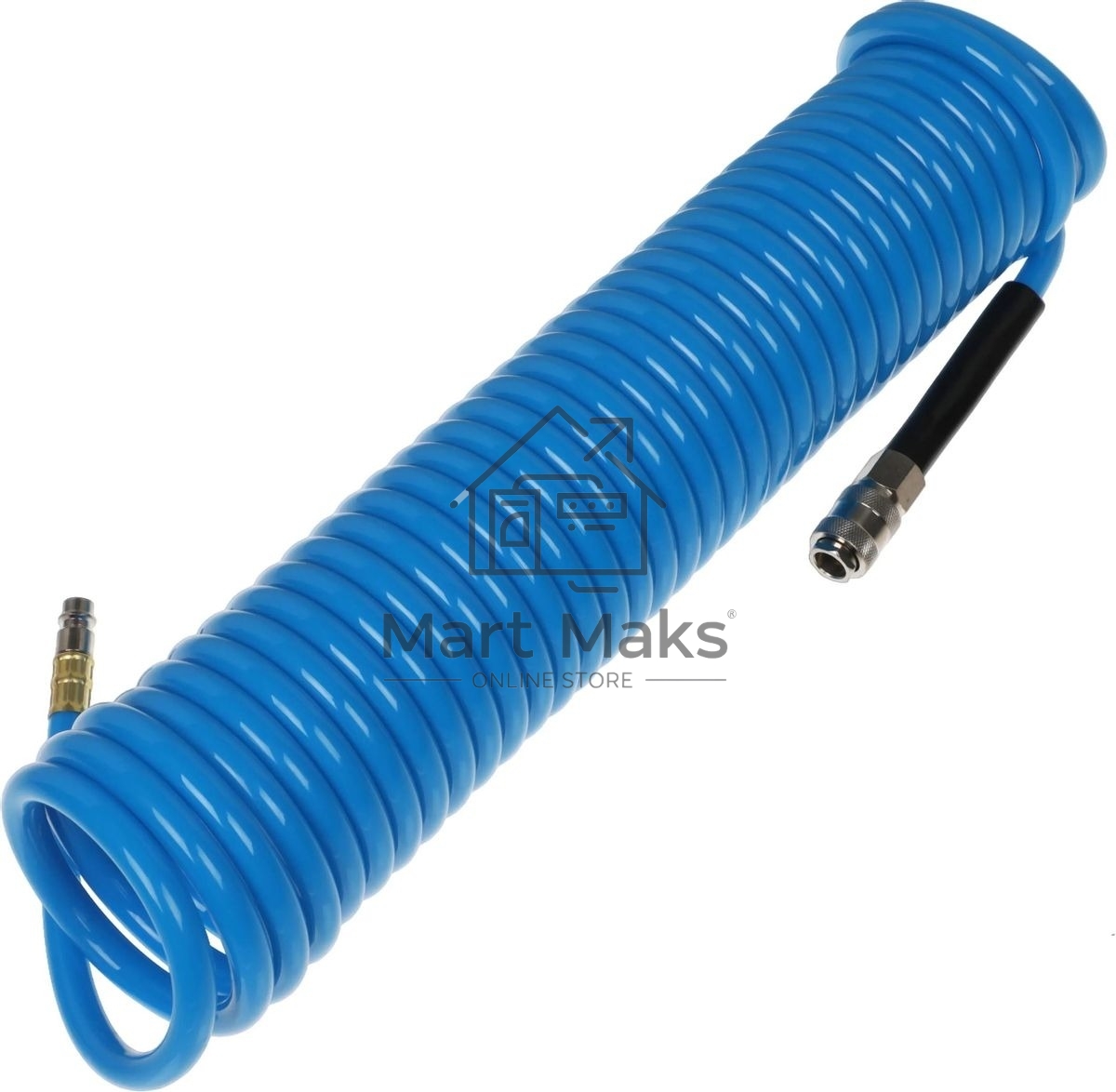 Пневматическое оборудование FUBAG Шланг спиральный с фитингами [170305] рапид_полиуретан_15бар_8х12мм_10м