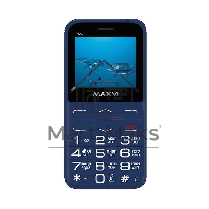Мобильный телефон Maxvi B231 blue