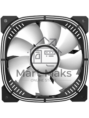 Вентилятор для корпуса Alseye Luna-120-B-P черный, 120 мм, 1800 об/мин, 30 дБ, 4 pin