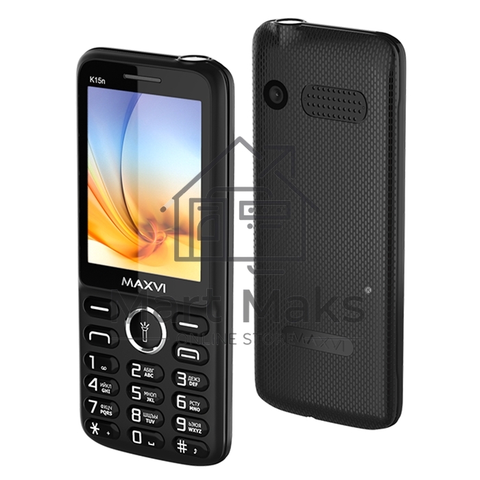 Мобильный телефон Maxvi K15n черный