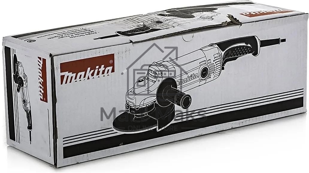 Углошлифовальная машина Makita GA9050 синий 2000Вт 6600об/мин рез.шпин.:M14 d=230мм