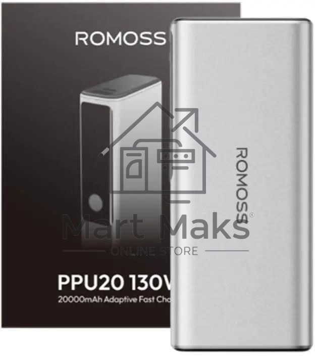 Портативный аккумулятор Romoss PPU20 20000mAh 130W 5A черный (1746859)