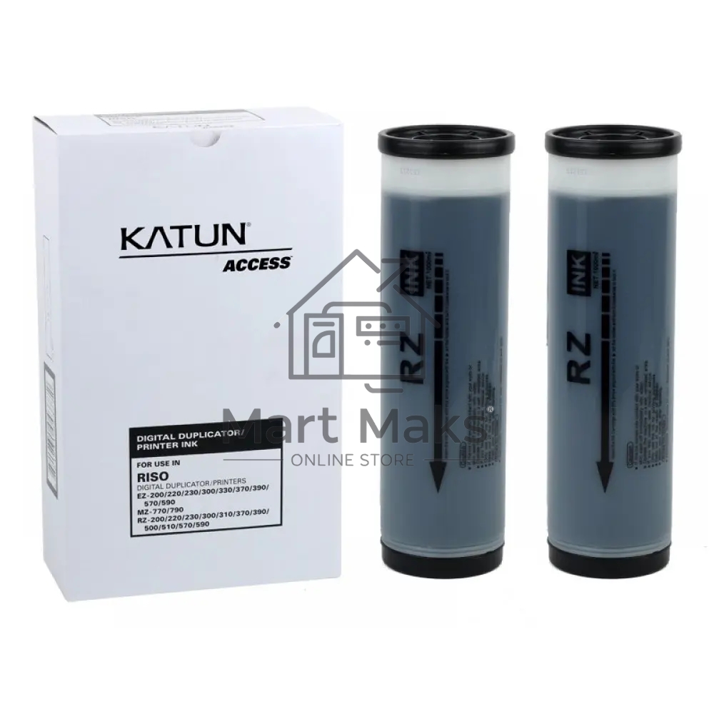 Краска Katun RISO RZ/EZ 370/300/230/200 Black 1000 мл (КРАТНО ДВУМ ШТУКАМ!!!)